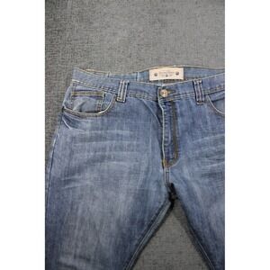 Denim & Rivets Mens Straight Leg Jeans Blue Medium Wash 40x34 Casual Denim Pants